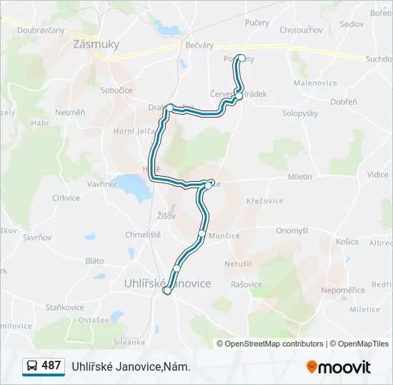 487  Line Map