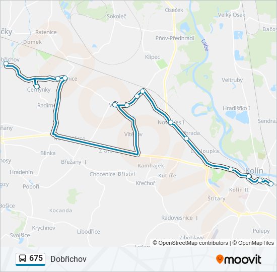 675 bus Line Map