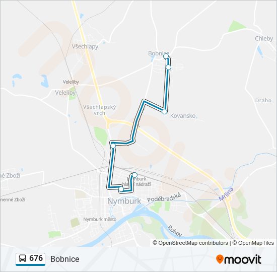 676 bus Line Map