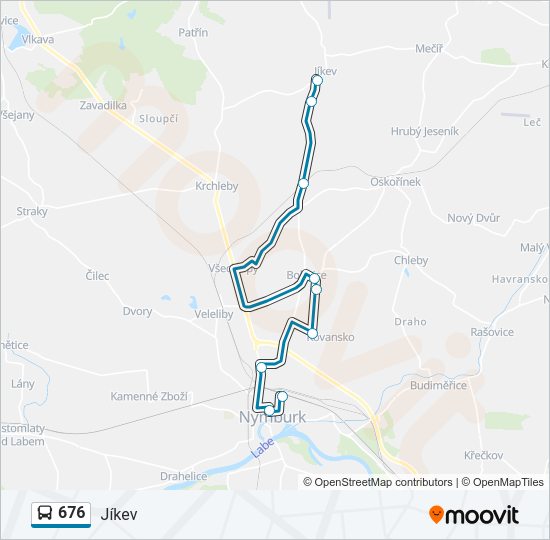 676 bus Line Map