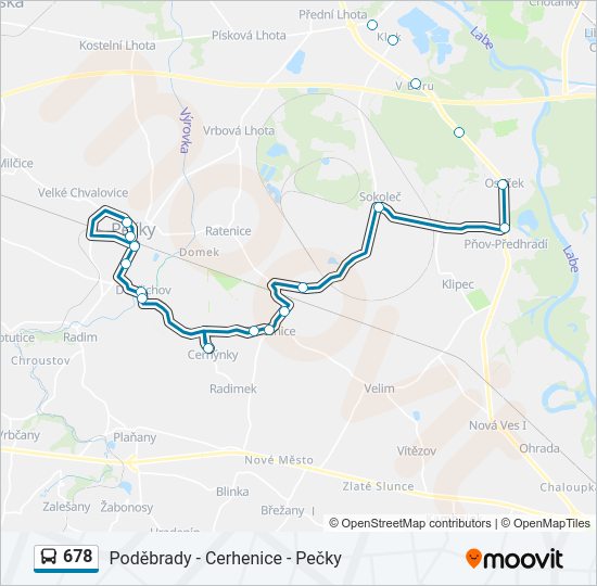 678 bus Line Map