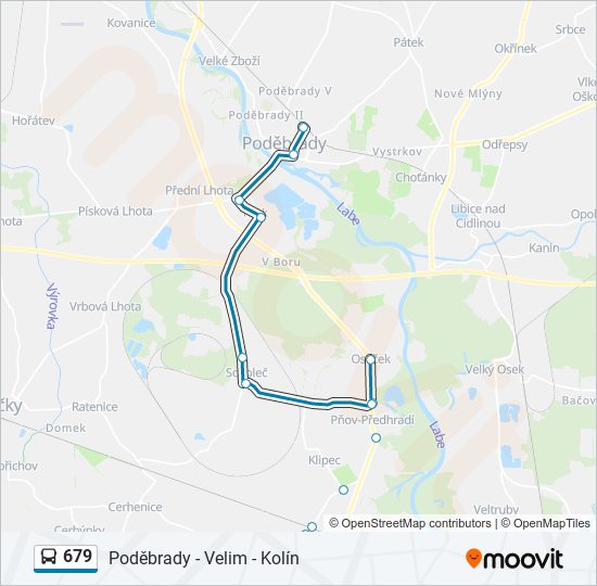 679 bus Line Map