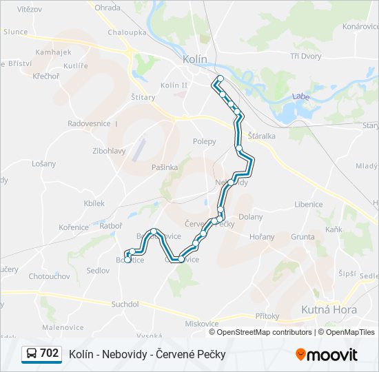 702 bus Line Map