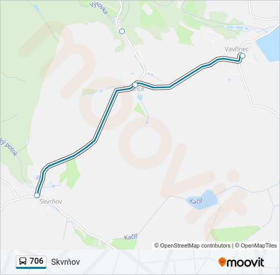 706 bus Line Map