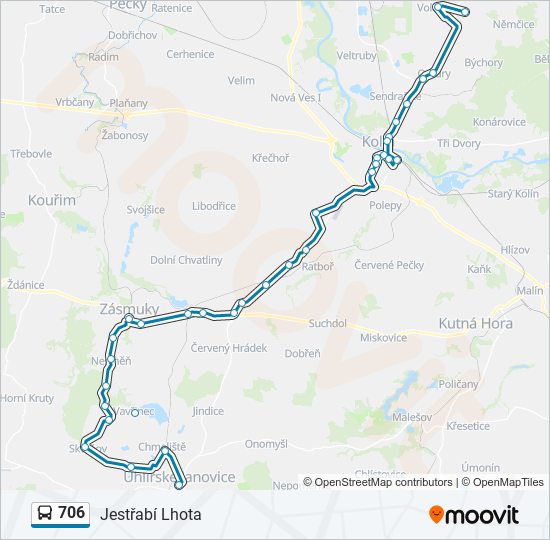 706 bus Line Map