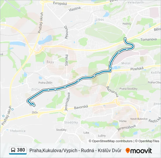 380  Line Map