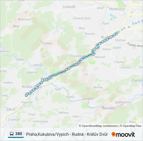  380: карта маршрута