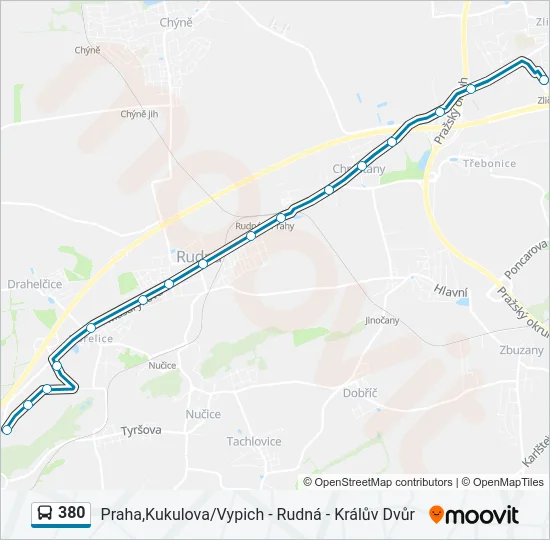 380  Line Map