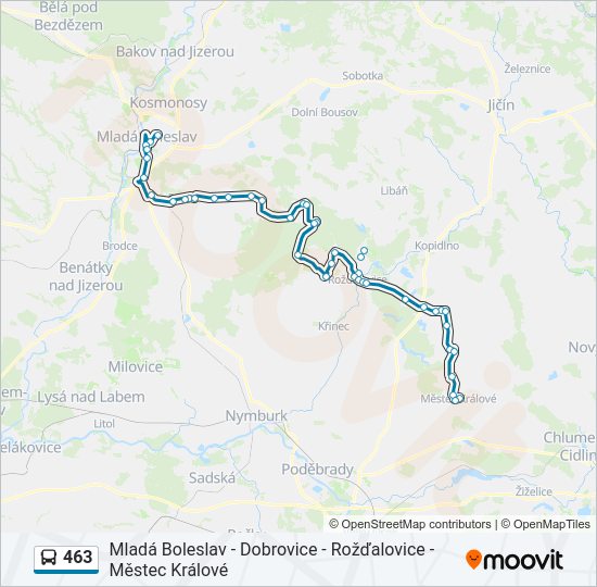  463: карта маршрута
