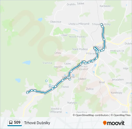 509  Line Map