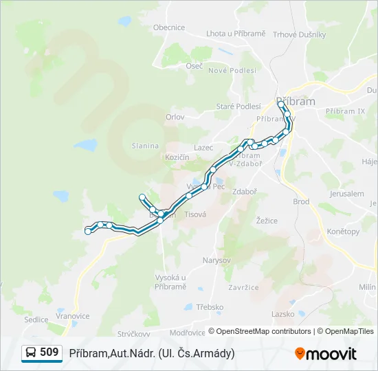 509  Line Map