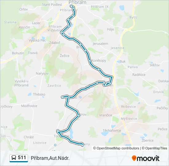 511  Line Map