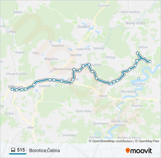 515 bus Line Map