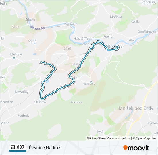 637 bus Line Map