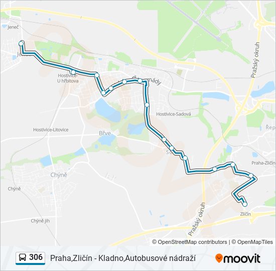 306 bus Line Map