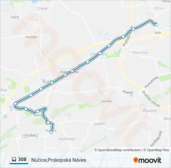 308  Line Map