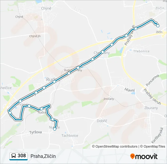 308  Line Map