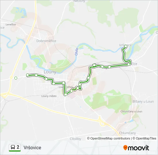 2 Bus Line Map
