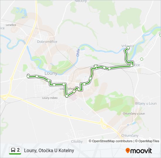 2 Bus Line Map