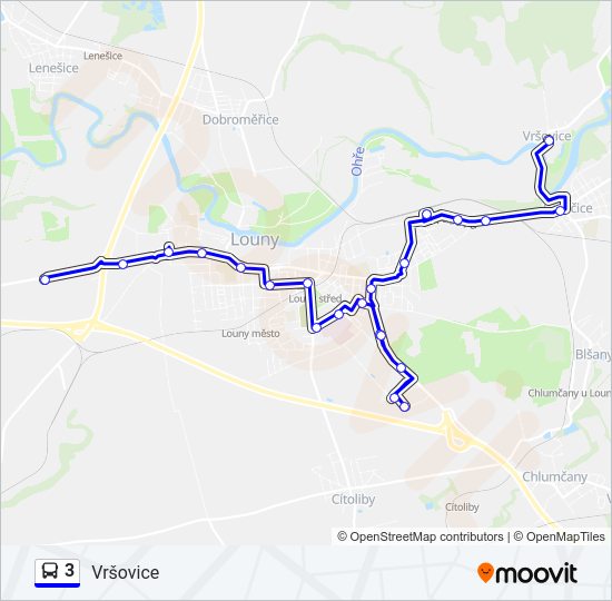 3 Bus Line Map