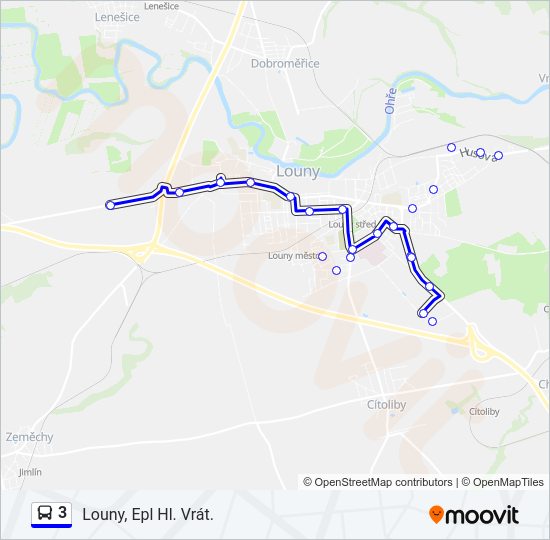 3 Bus Line Map
