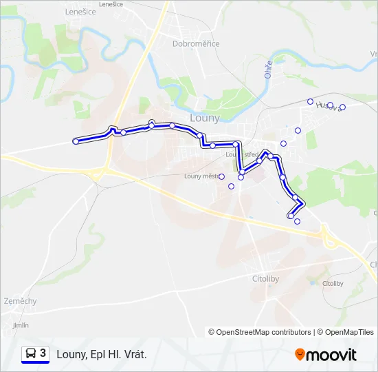 3 Bus Line Map
