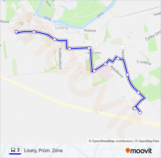 3 Bus Line Map
