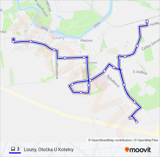 3 Bus Line Map
