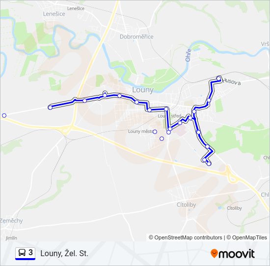 3 Bus Line Map