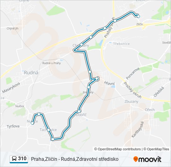 310 bus Line Map