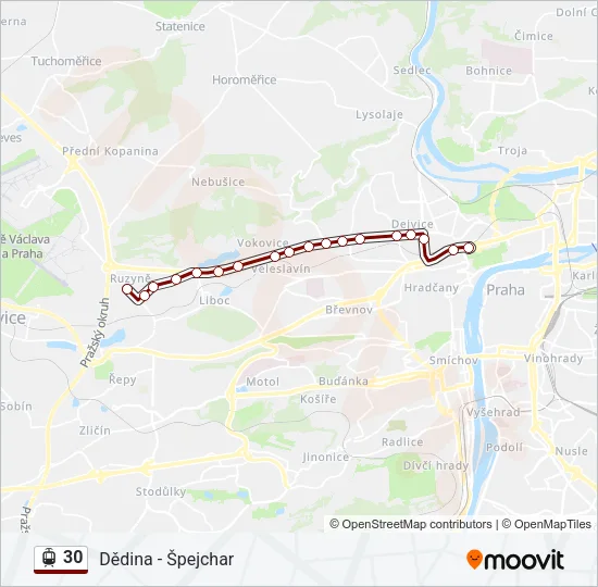 30 Light Rail Line Map