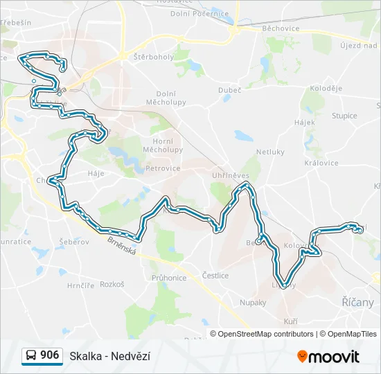 906 Bus Line Map