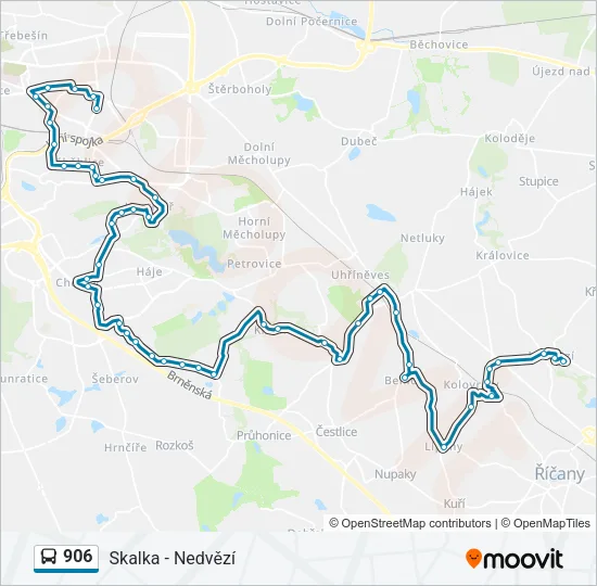 906 Bus Line Map