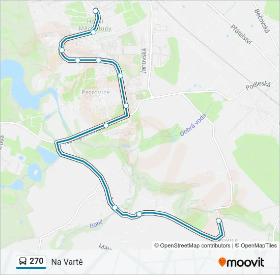 270 Bus Line Map