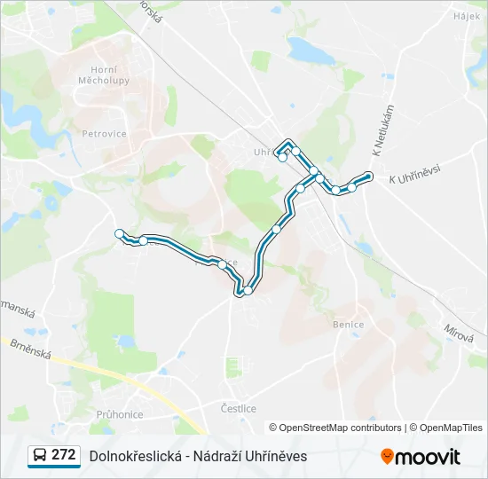 272 Bus Line Map