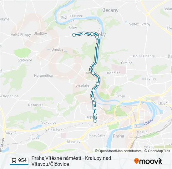 954  Line Map