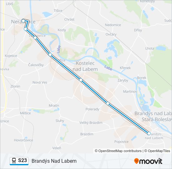 S23 train Line Map