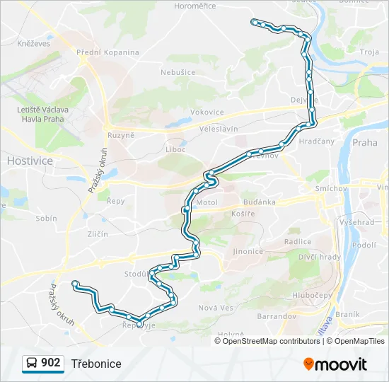 902 Bus Line Map