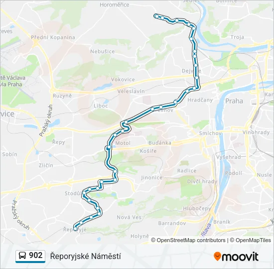 902 Bus Line Map