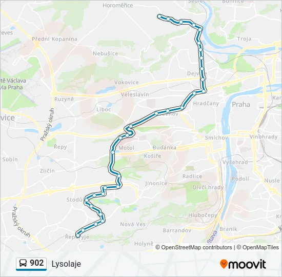902 Bus Line Map