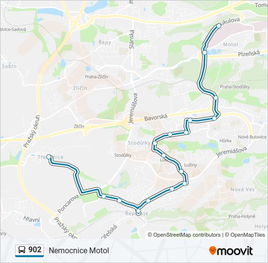 902 bus Line Map