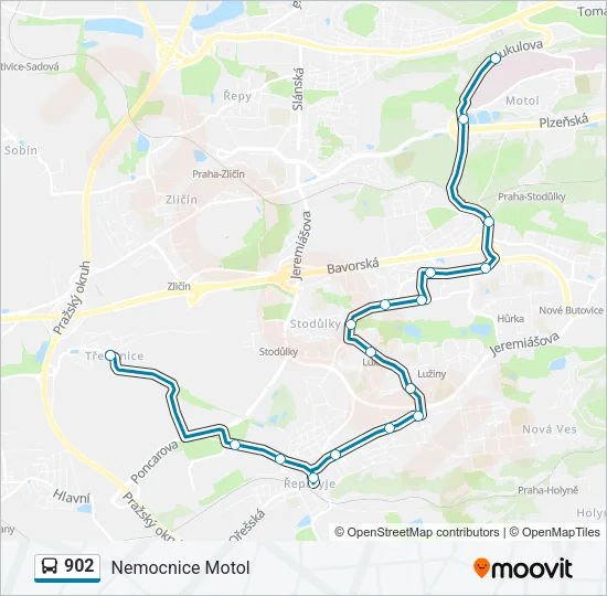 902 Bus Line Map