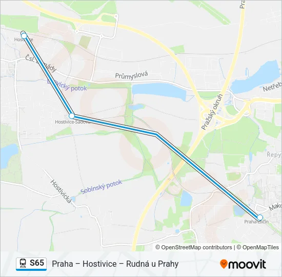 S65 Train Line Map