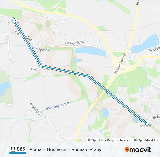 S65 Train Line Map