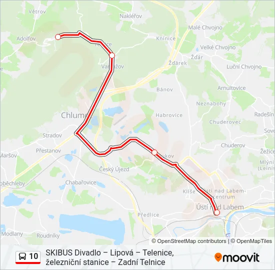 10 Bus Line Map