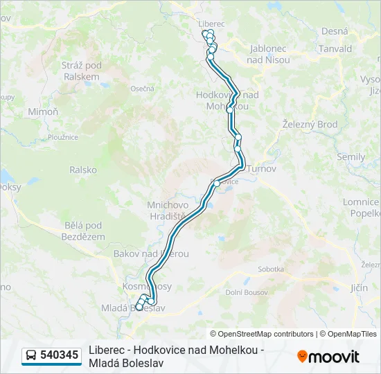  540345: карта маршрута