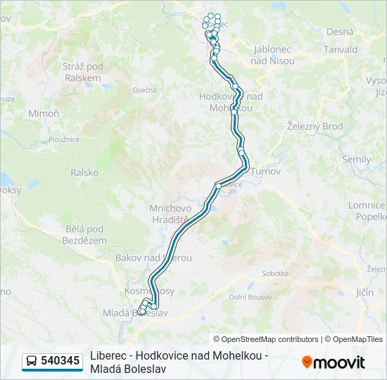  540345: карта маршрута