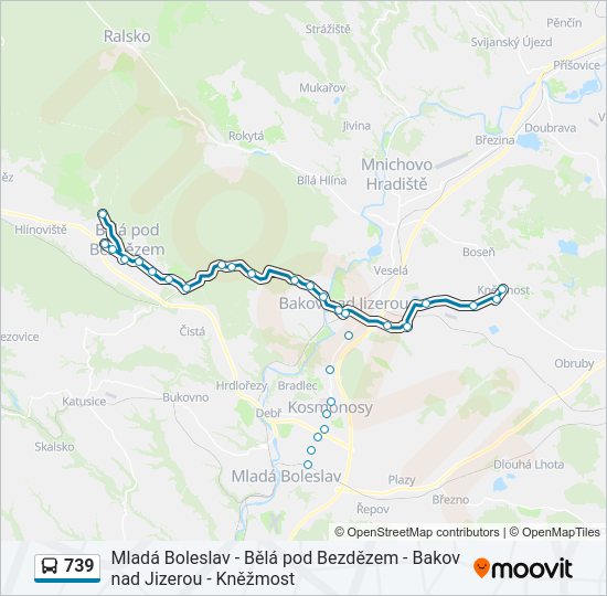  739: карта маршрута