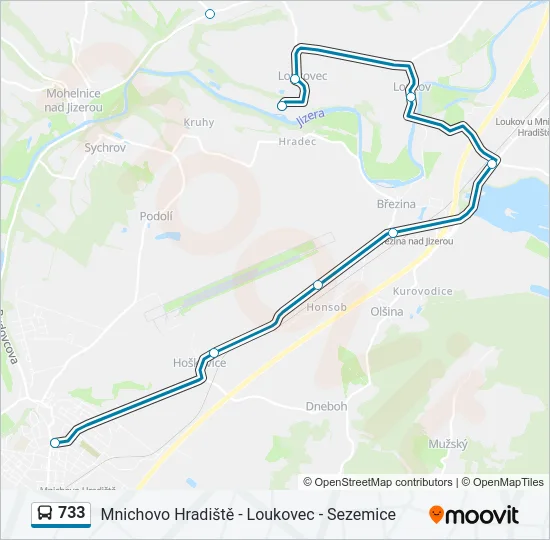 733  Line Map