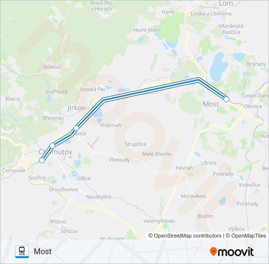 Поезд OS 16601: карта маршрута